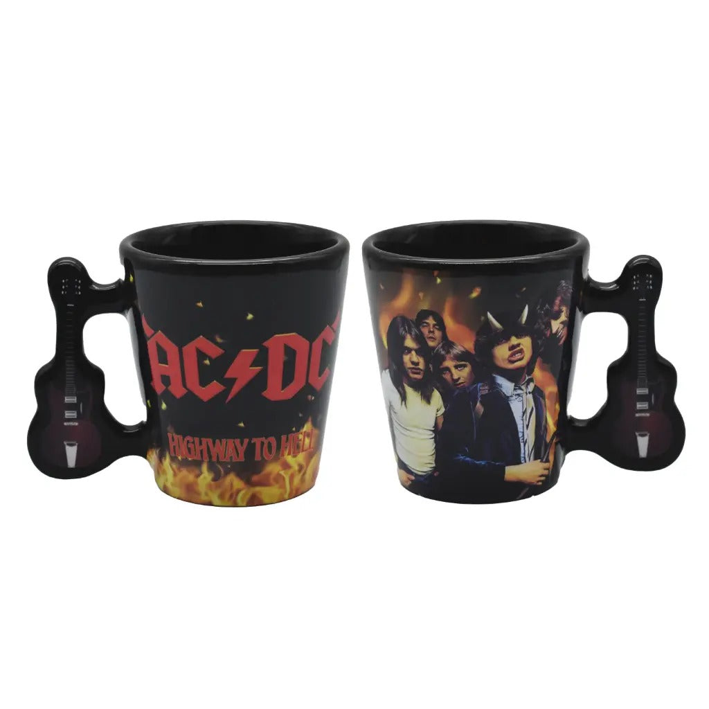 ACDC GUITAR HANDLE SHOT SIZE MUG