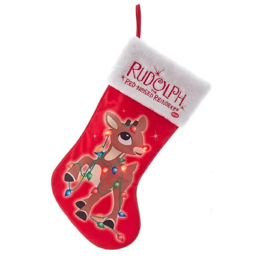 Rudolph Light Up Stocking