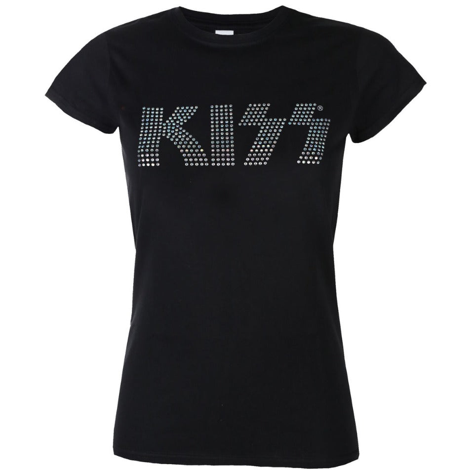 Kiss: Studded Logo Retro Juniors Shirt