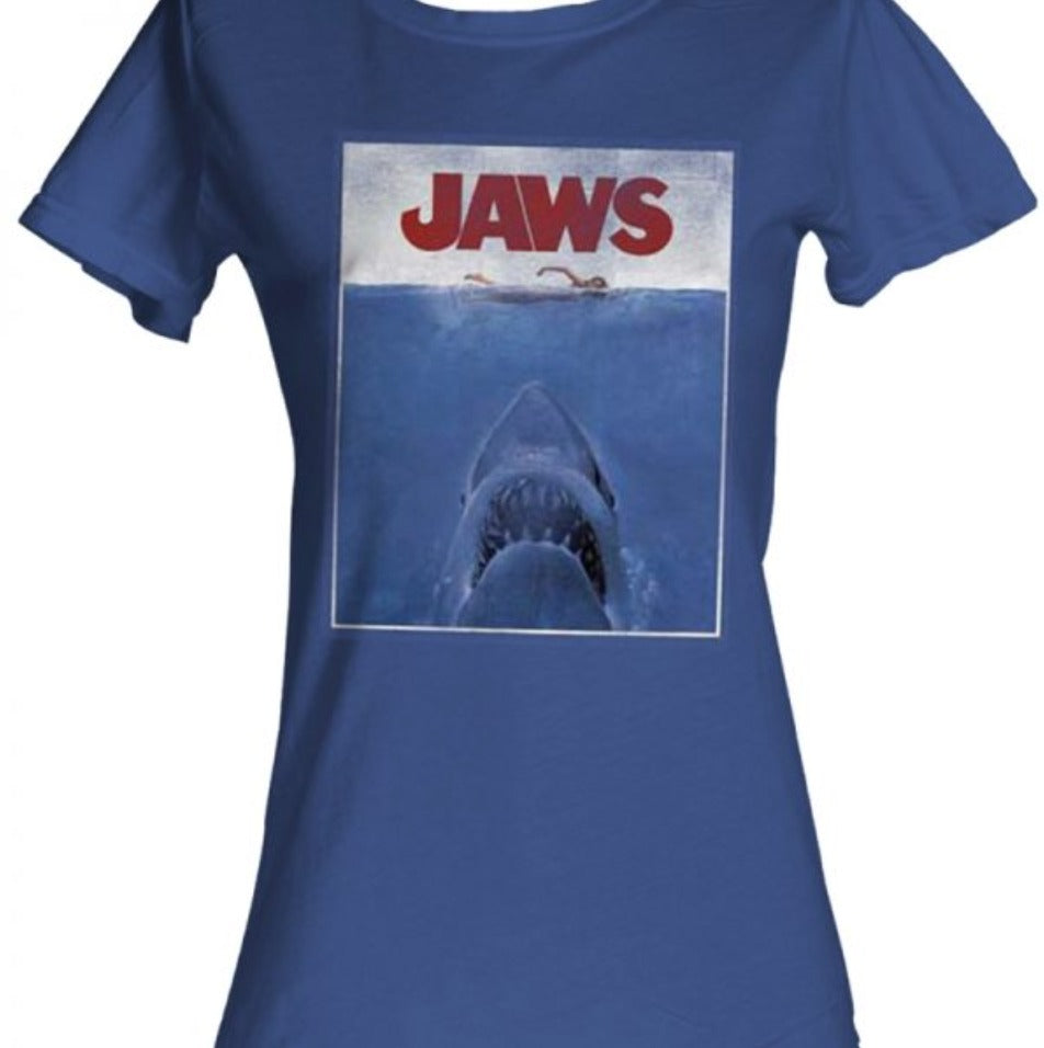 Jaws: Movie Poster Retro Juniors Shirt