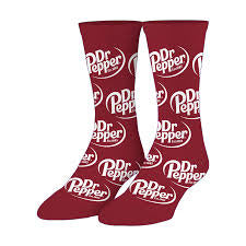 DR PEPPER LOGO SOCKS
