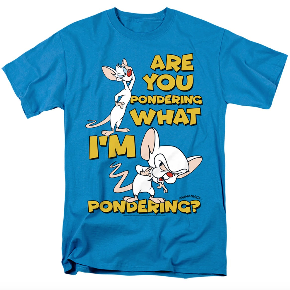 Animaniacs: Pinky and the Brain Pondering Retro Shirt