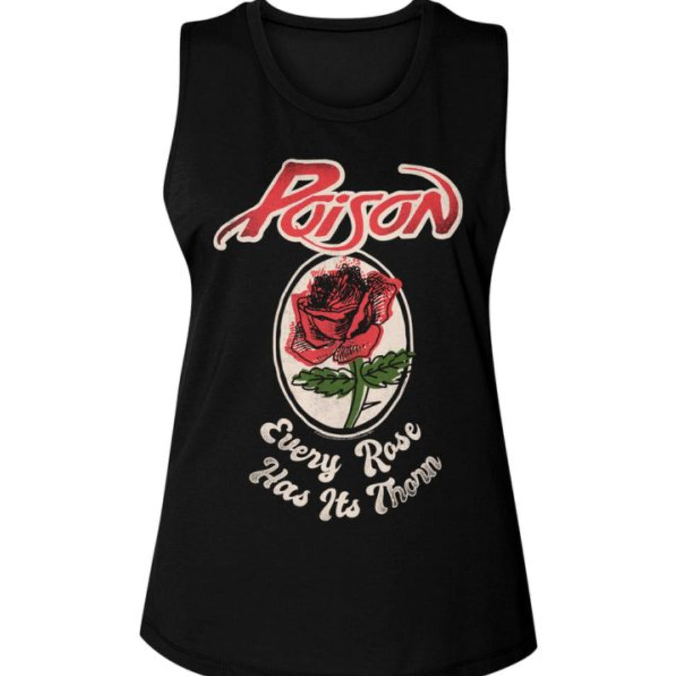 Poison: Every Rose Has Its Thorn Retro Juniors Tank