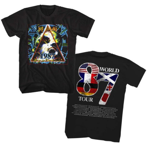 Def Leppard: Hysteria Front & Back Retro Shirt