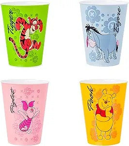 WINNIE POOH 4PC PLASTIC SHOT SET