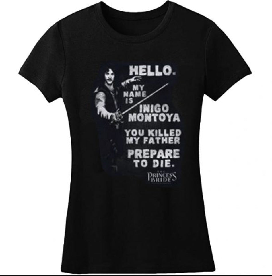 The Princess Bride: Hello Inigo Montoya Retro Juniors Shirt