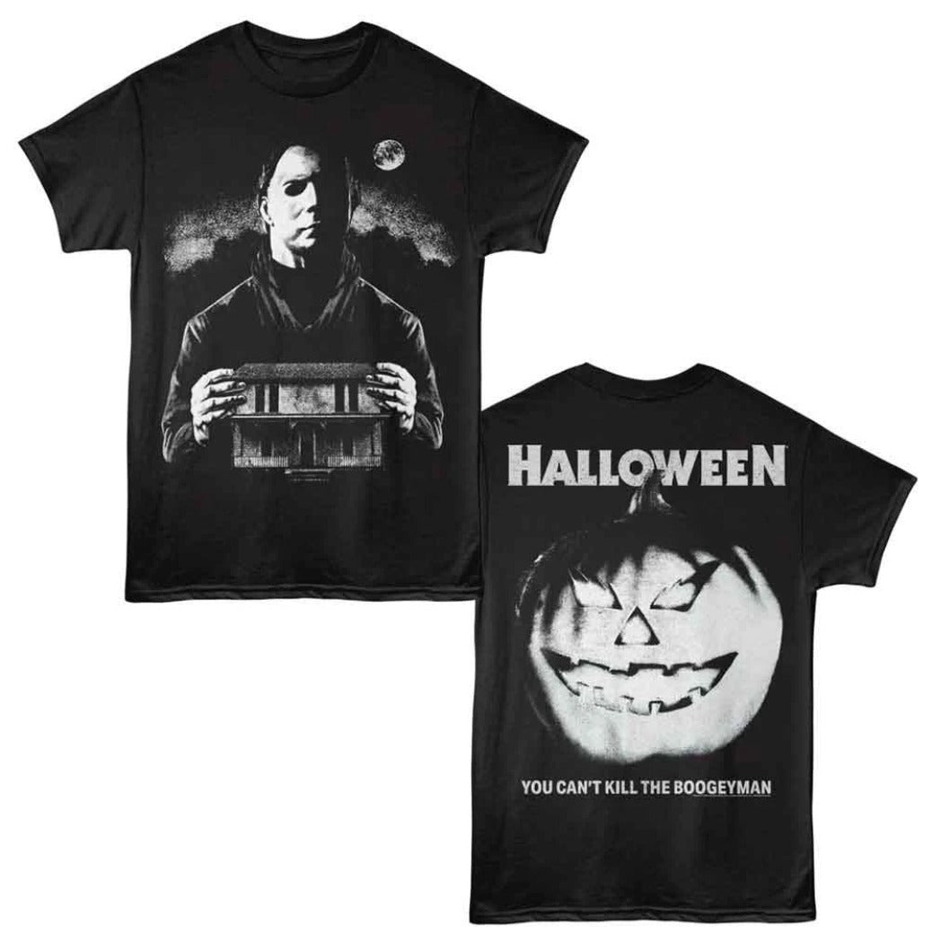Halloween: Mike with House, Front and Back Retro Shirt