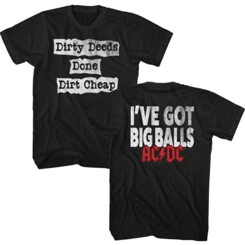 ACDC: Dirty Deeds, Big Balls Retro Shirt