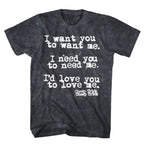 Cheap Trick: Want You to Want Me, Lyric Mineral Wash Shirt