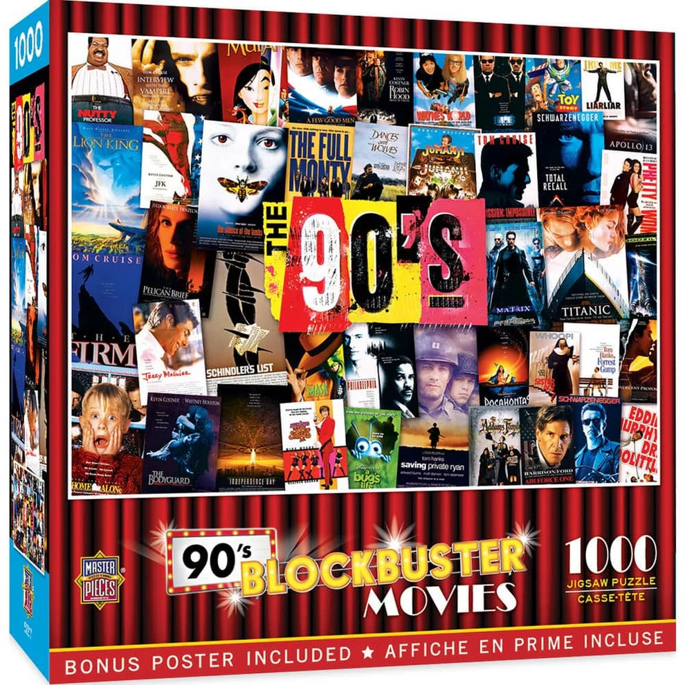 BLOCKBUSTERS 90S 1000 PC PUZZLE