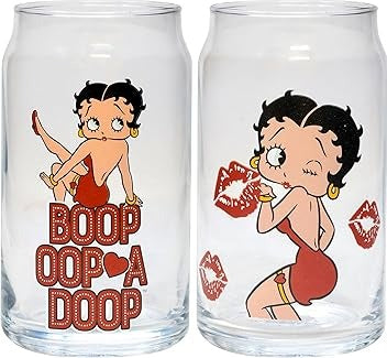 BETTY BOOP 2PC GLASS SET