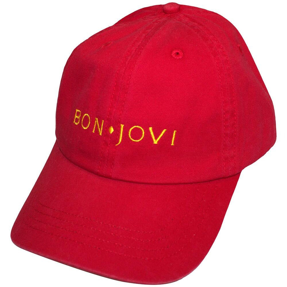 BON JOVI RED LOGO HAT