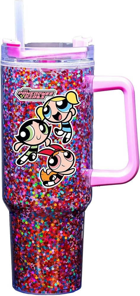 POWERPUFF GIRLS 40 OZ GLITTER MUG