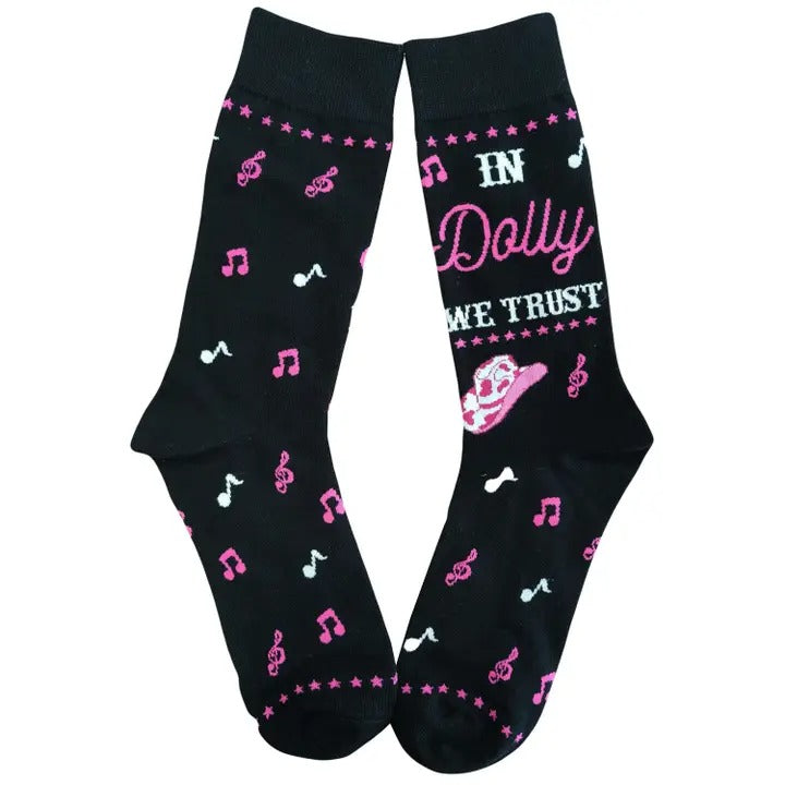 IN DOLLY WE TRUST SOCKS