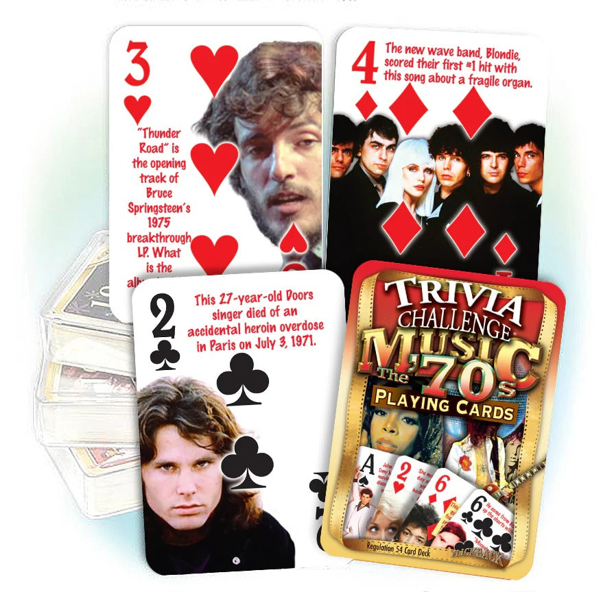 70S MUSIC TRIVIA CARDS