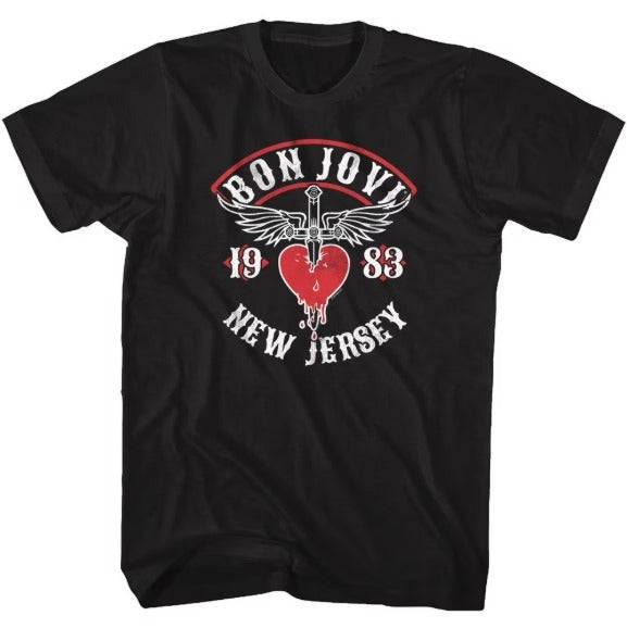 Bon Jovi: New Jersey 1983 Retro Juniors Shirt
