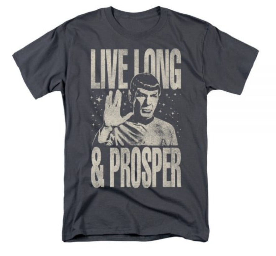 Star Trek: Spock, Live Long and Prosper Retro Shirt