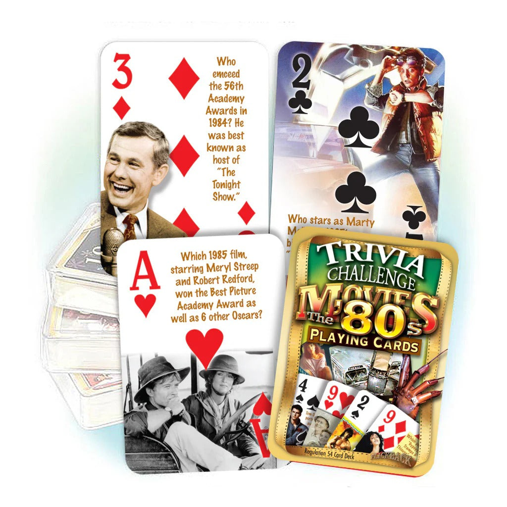 80S MOVIE TRIVIA CARDS