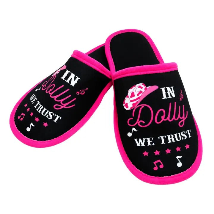 IN DOLLY WE TRUST SLIPPERS