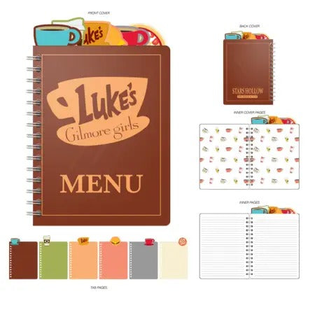 GILMORE GIRLS LUKES MENU NOTEBOOK
