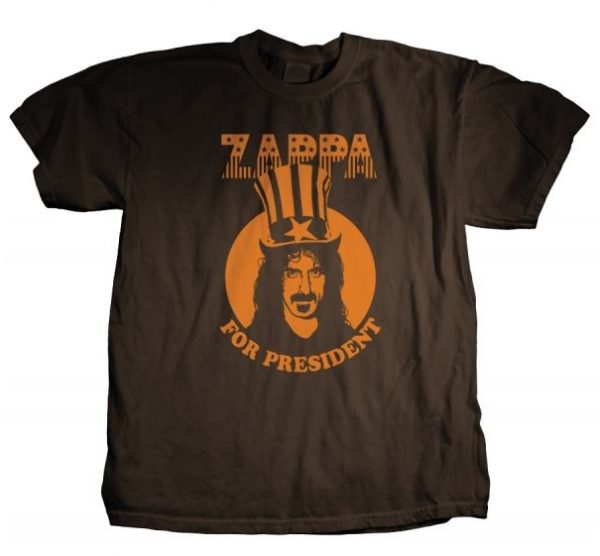 t shirt zappa for president