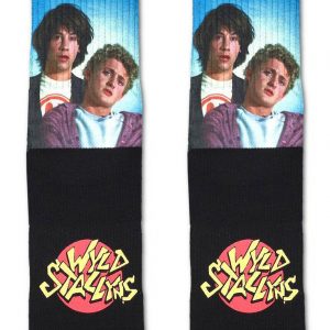 Bill and Ted Wyld Stallyns Socks