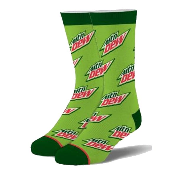Mountain Dew All Over Socks