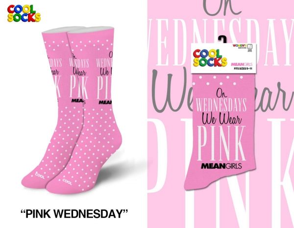 Mean Girls Wednesday Wear Pink Socks
