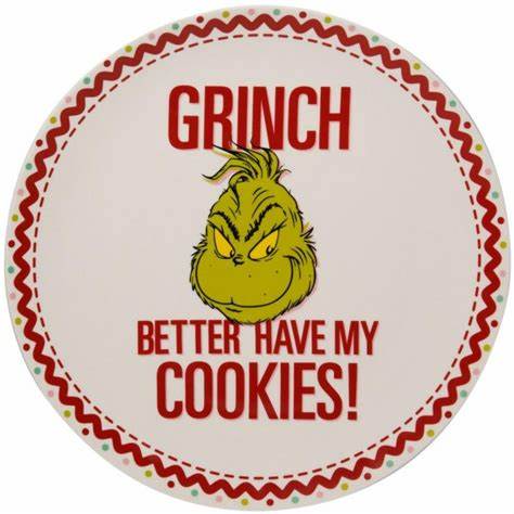 Grinch - Cookie Plate