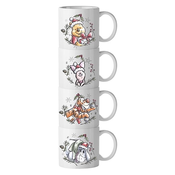 Winnie the pooh- 4pc mug stack