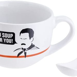 Seinfeld Ceramic Soup Mug and Spoon
