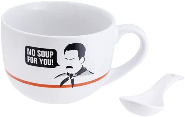 Seinfeld Ceramic Soup Mug and Spoon