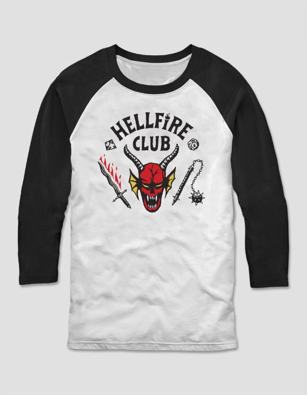 Stranger Things Hellfire Club Raglan