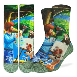Bob Ross Nature Socks