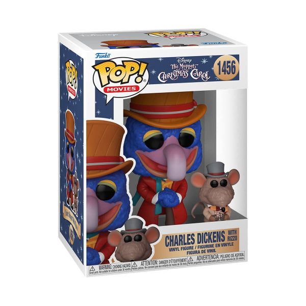 Gonzo as Charles Dickens with Rizzo Funko Pop