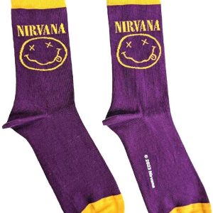 Nirvana Purple and Yellow Socks